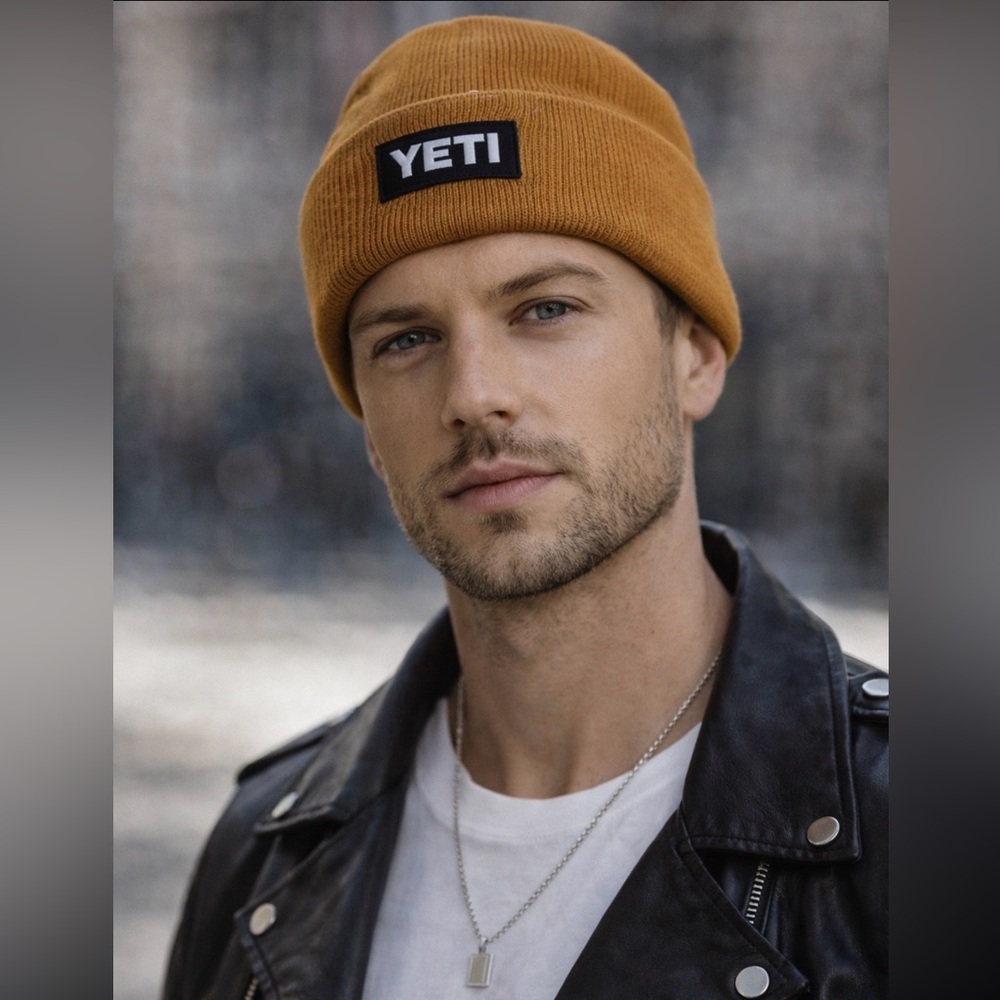 YETI Men's Tan Beanie